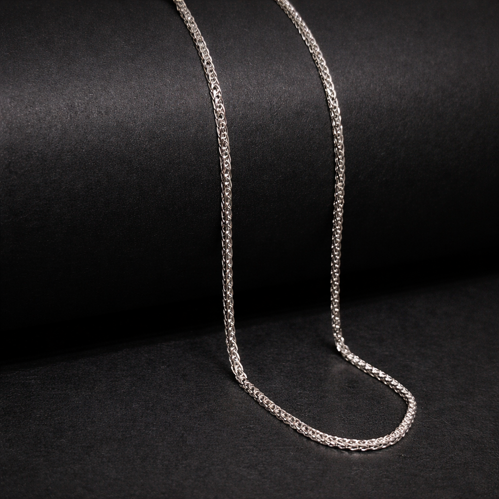 Iced Shine 925 Silver Chain – Ultra-Fine Sparkle Chain