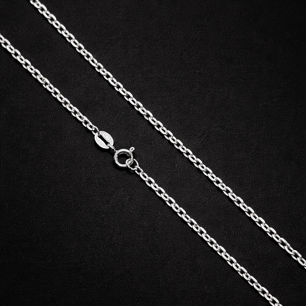 Luxury Slim 925 Silver Chain Necklace – Everyday Chic Statement