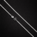 Luxury Slim 925 Silver Chain Necklace – Everyday Chic Statement