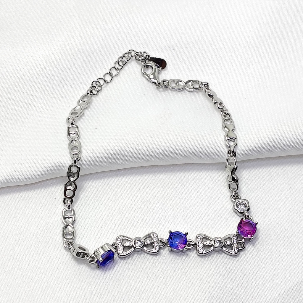 Lavender Grace 925 Silver Bracelet - For the woman who signs her own paychecks.