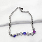 Lavender Grace 925 Silver Bracelet - For the woman who signs her own paychecks.