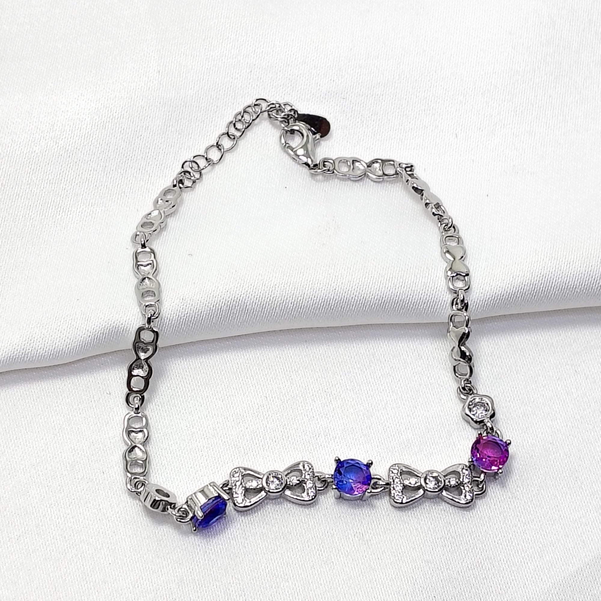 Lavender Grace 925 Silver Bracelet - For the woman who signs her own paychecks.