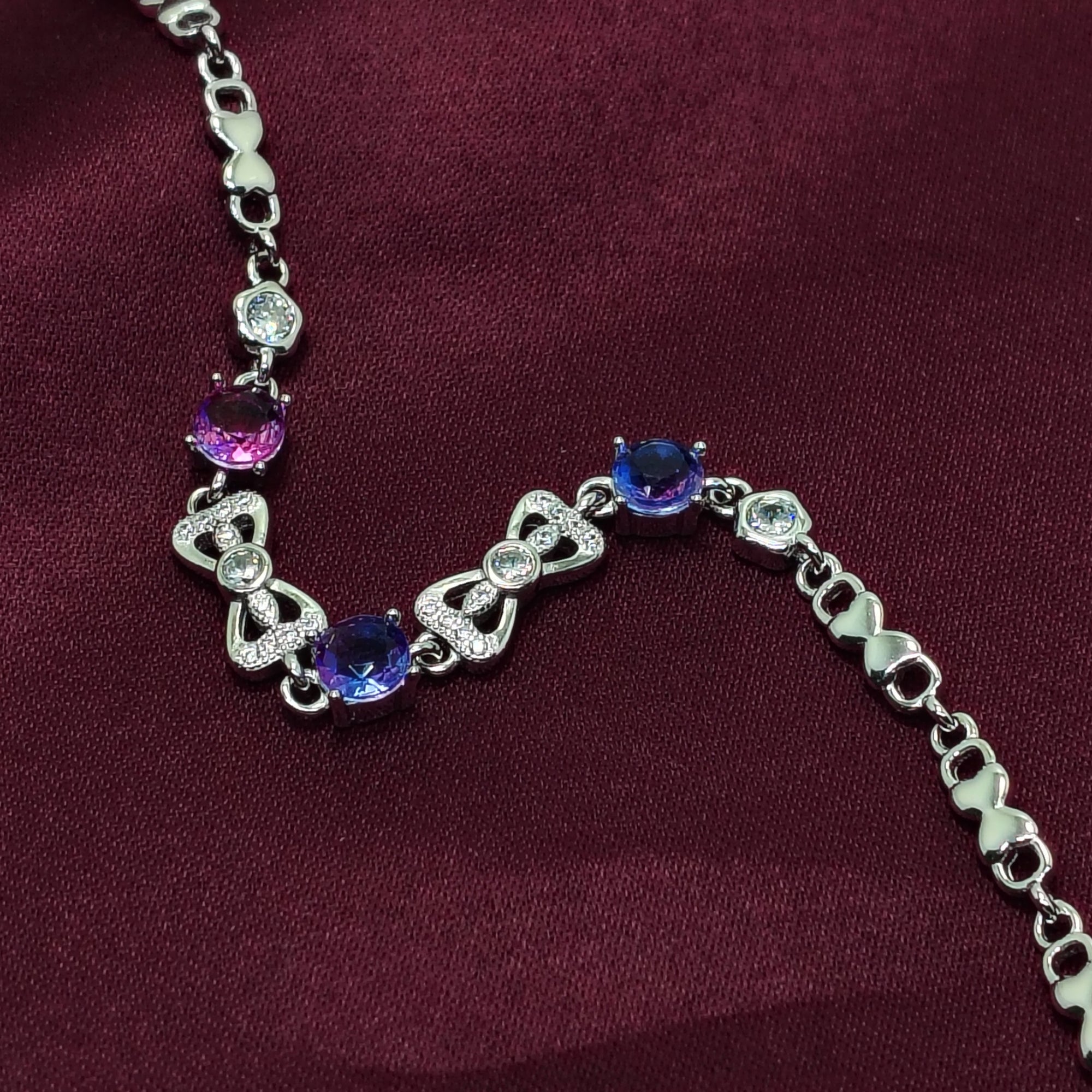 Lavender Grace 925 Silver Bracelet - For the woman who signs her own paychecks.