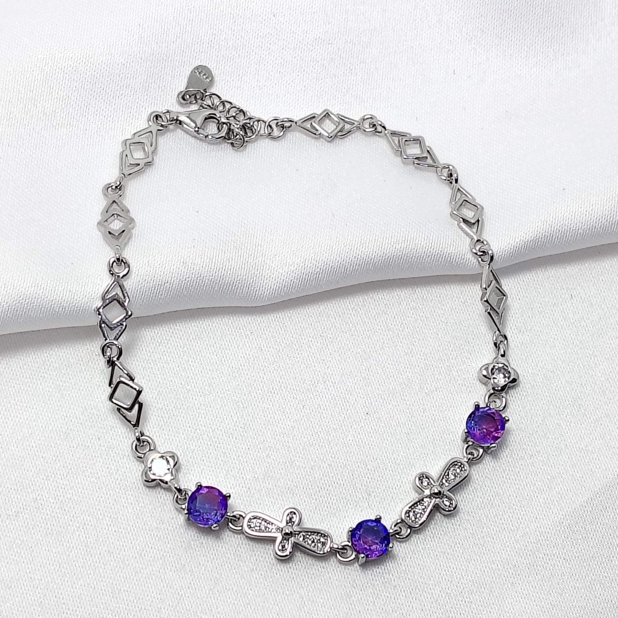 Summer Glow Adjustable 925 Silver Bracelet - Strength doesn’t need to shout.