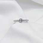 Silver Luna Pearl Ring