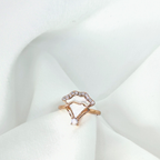 Rosé Grace Ring 925 Silver Ring - Designed to catch the light beautifully.