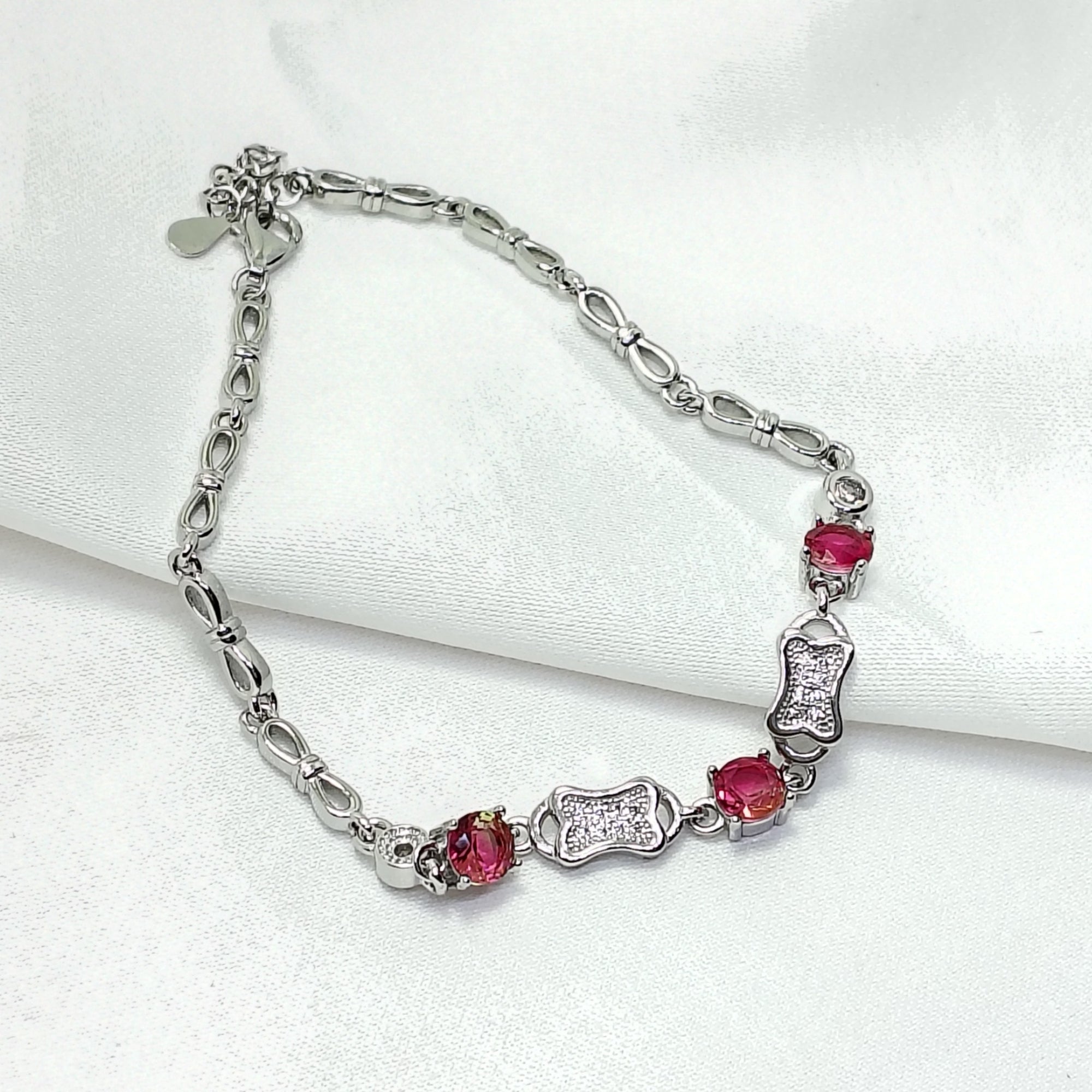 Fiery Red Stone 925 Silver Bracelet - Jewellery for women who lead.