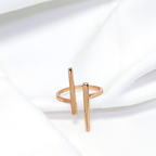 Silver Luxury And Elegant Rose Gold Ring