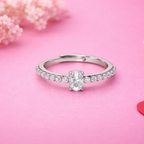 Silver Luna Pearl Ring