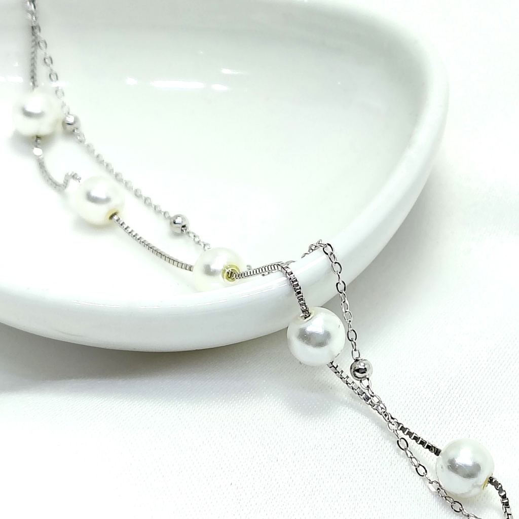 Elegant Everyday White Pearl 925 Silver Bracelet - For women who don’t wait — they build.