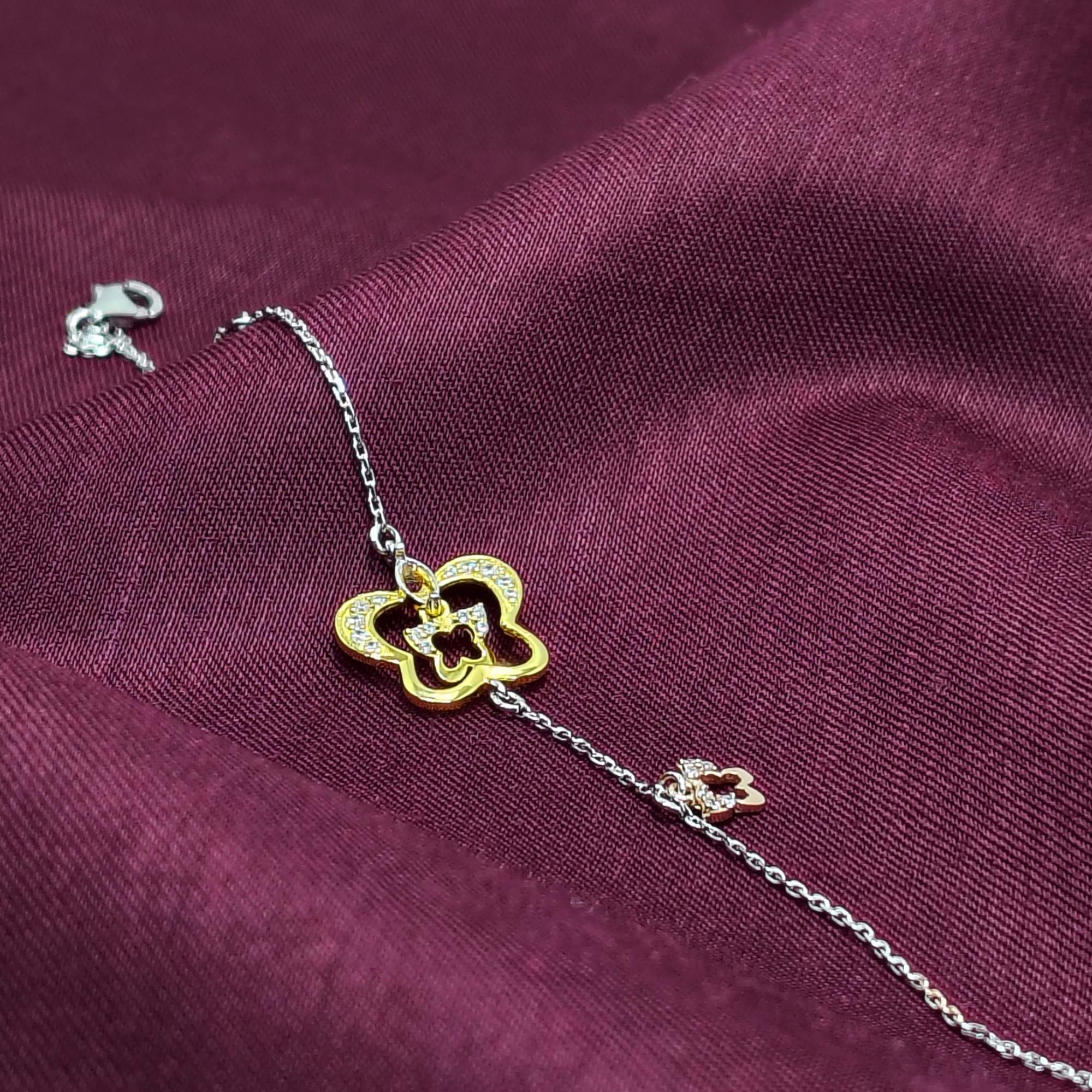 Golden Butterfly 925 Silver Bracelet - For women who don’t wait — they build.