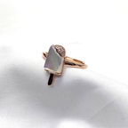 Candy Rose gold 925 Silver ring - Quiet jewellery. Strong presence.