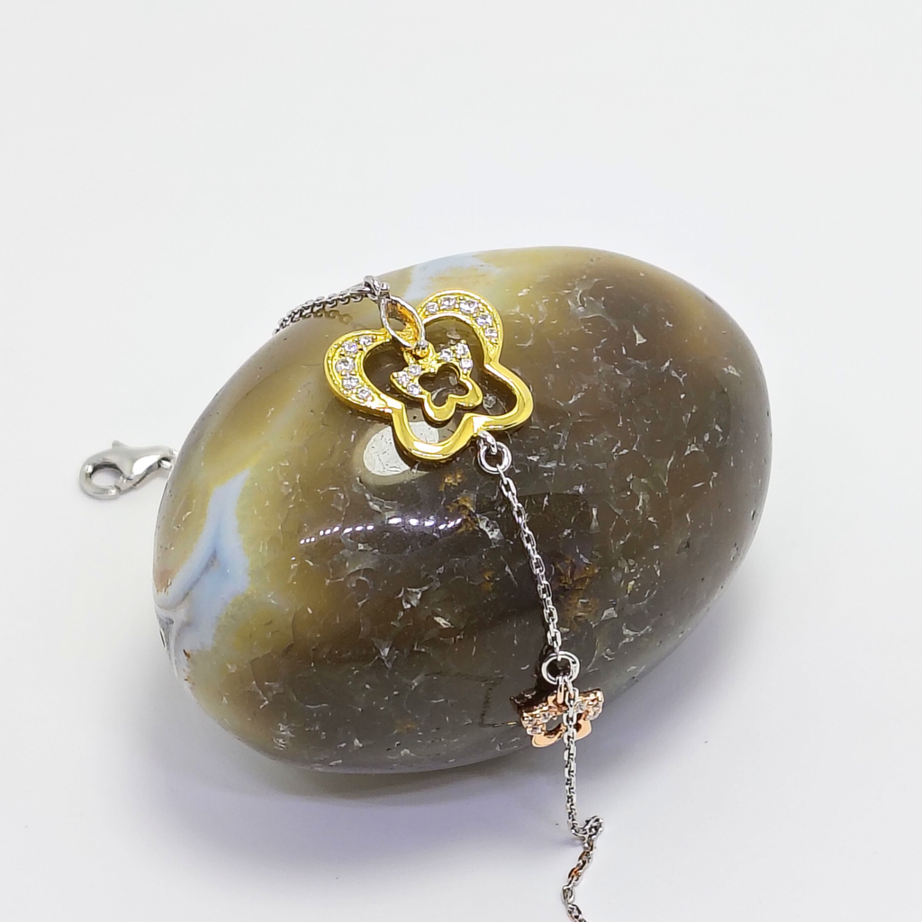 Golden Butterfly 925 Silver Bracelet - For women who don’t wait — they build.