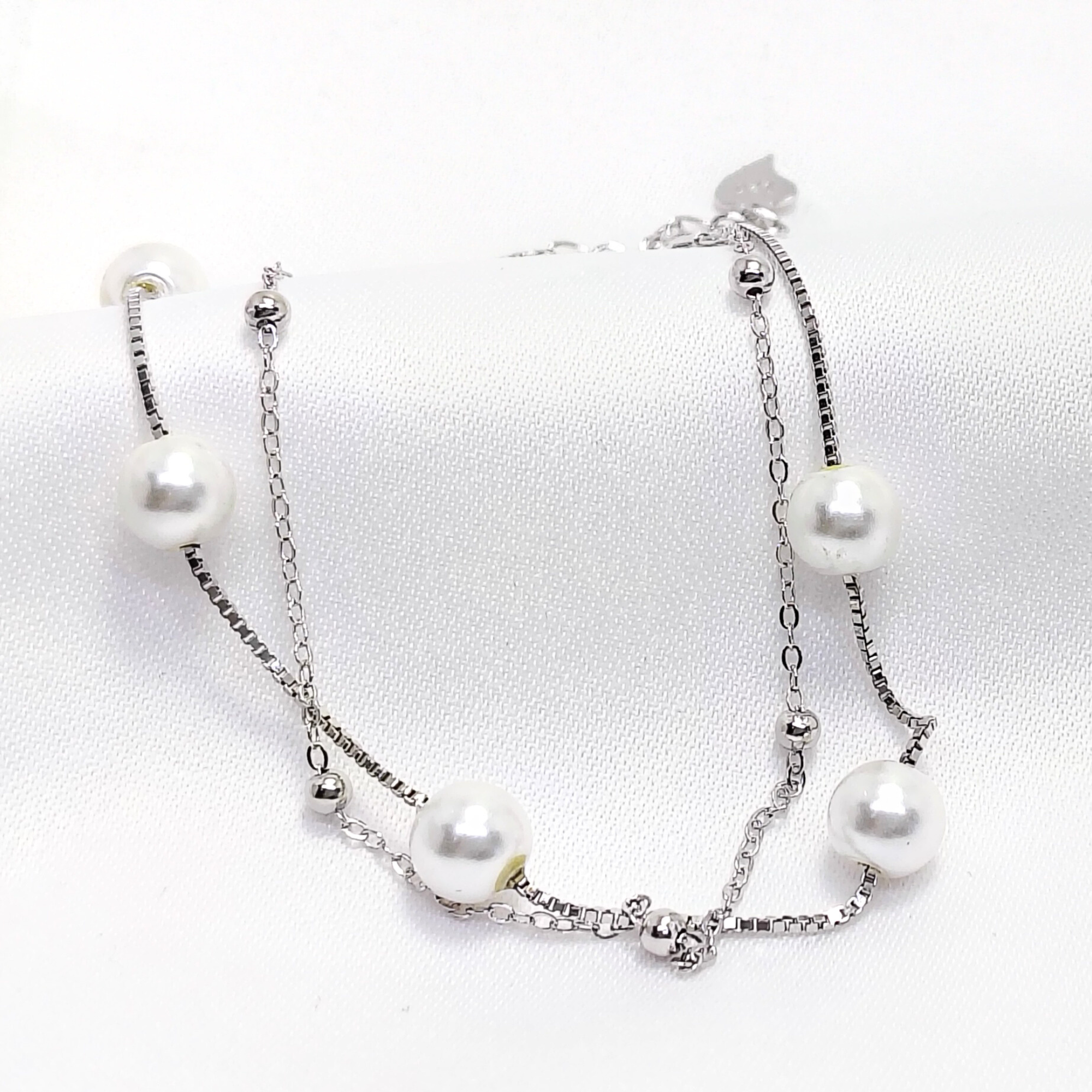 Elegant Everyday White Pearl 925 Silver Bracelet - For women who don’t wait — they build.