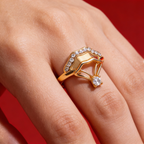 Rosé Grace Ring 925 Silver Ring - Designed to catch the light beautifully.