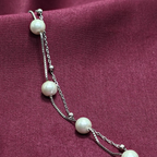 Elegant Everyday White Pearl 925 Silver Bracelet - For women who don’t wait — they build.