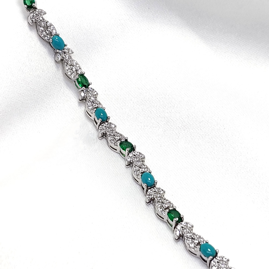 Opulent Multi Pearl White 925 Silver Bracelet - For women who don’t wait — they build.