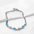 Baby Blue Stone 925 Silver Bracelet - Jewellery for women who lead.