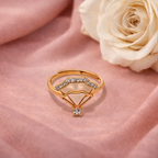 Rosé Grace Ring 925 Silver Ring - Designed to catch the light beautifully.