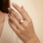 Candy Rose gold 925 Silver ring - Quiet jewellery. Strong presence.