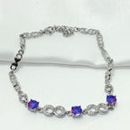 Misty Purple Stone 925 Silver Bracelet - Celebrate the woman you’ve become.