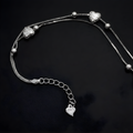 925 Silver Dainty Bracelet | Modern Charm Chain with Adjustable Fit for Women