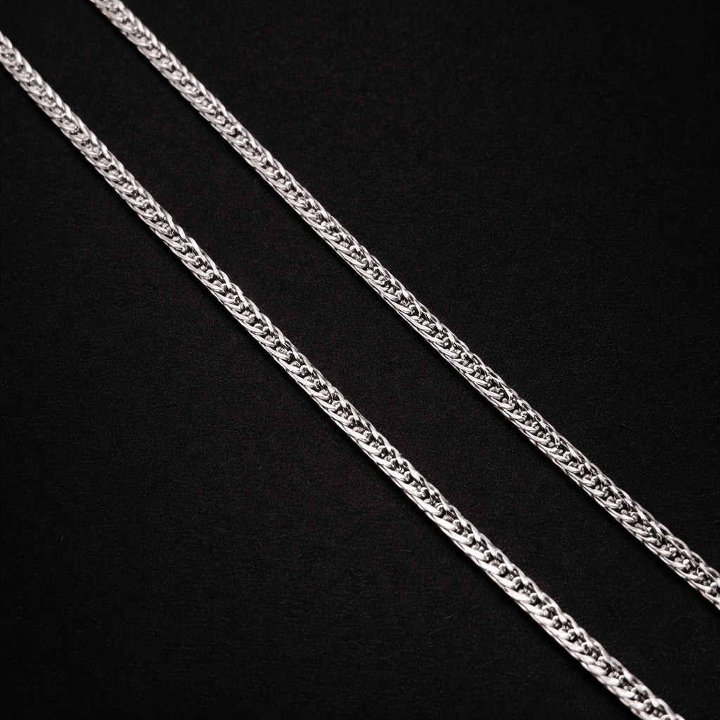 Iced Shine 925 Silver Chain – Ultra-Fine Sparkle Chain