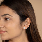 Silver Heart Shape Stud Earrings - Designed to catch the light — and the attention.