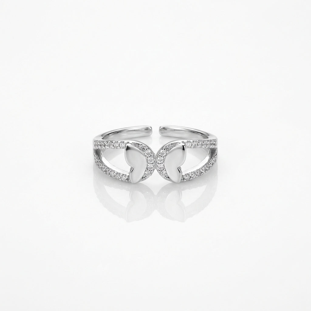 Silver Butterfly Ring