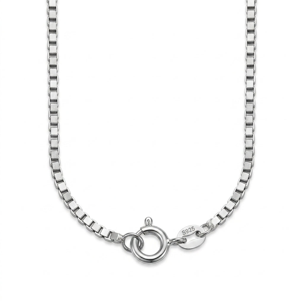 925 Silver Square Link 925 Silver Chain - Heavy Weight