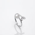 Wave Flow Silver Ring – Trendy Fluid Design Ring for Girls