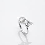Wave Flow Silver Ring – Trendy Fluid Design Ring for Girls