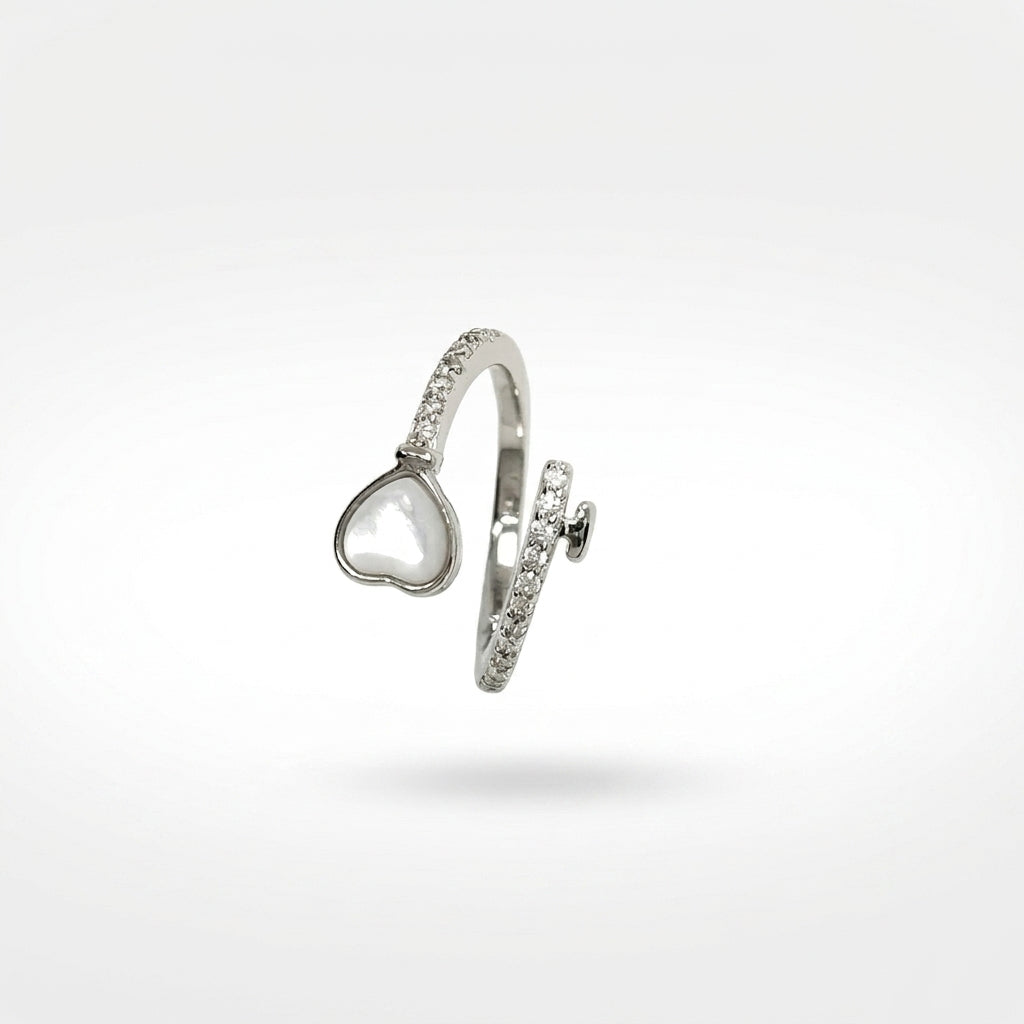 Heart Crush 925 Silver Ring – Cute Romantic Ring for Everyday Style
