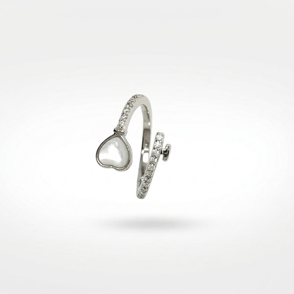 Heart Crush 925 Silver Ring – Cute Romantic Ring for Everyday Style