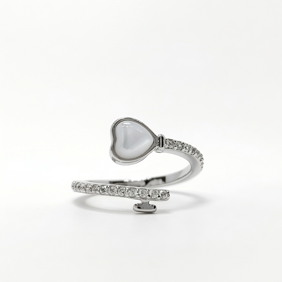 Heart Crush 925 Silver Ring – Cute Romantic Ring for Everyday Style