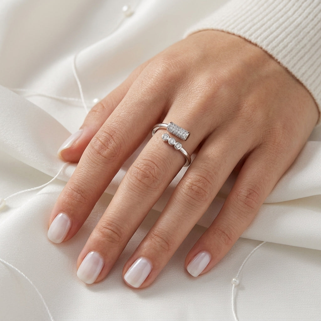 Glossy Dome 925 Silver Ring – Bold Everyday Statement Ring