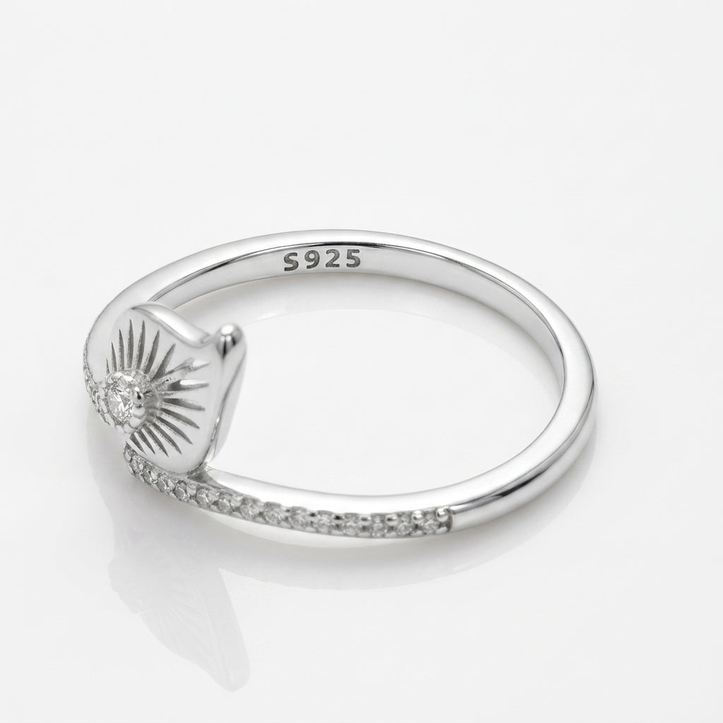 Auré Love Sculpture 925 Silver Ring