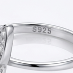 Crystal Butterfly 925 Silver Ring – Sparkling Party Wear Ring