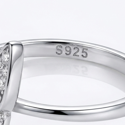 Crystal Butterfly 925 Silver Ring – Sparkling Party Wear Ring