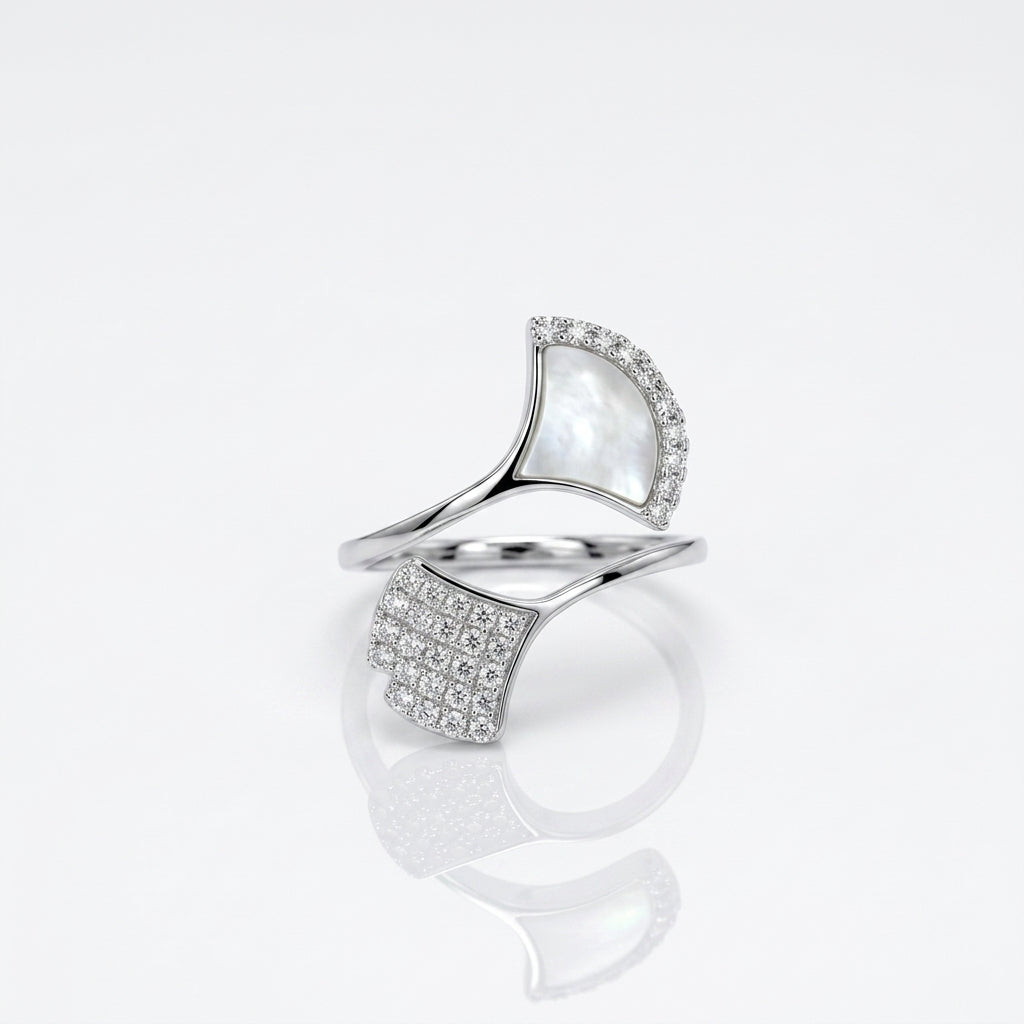 Cross Line 925 Silver Ring – Sleek Criss-Cross Ring for Daily Style