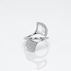 Cross Line 925 Silver Ring – Sleek Criss-Cross Ring for Daily Style