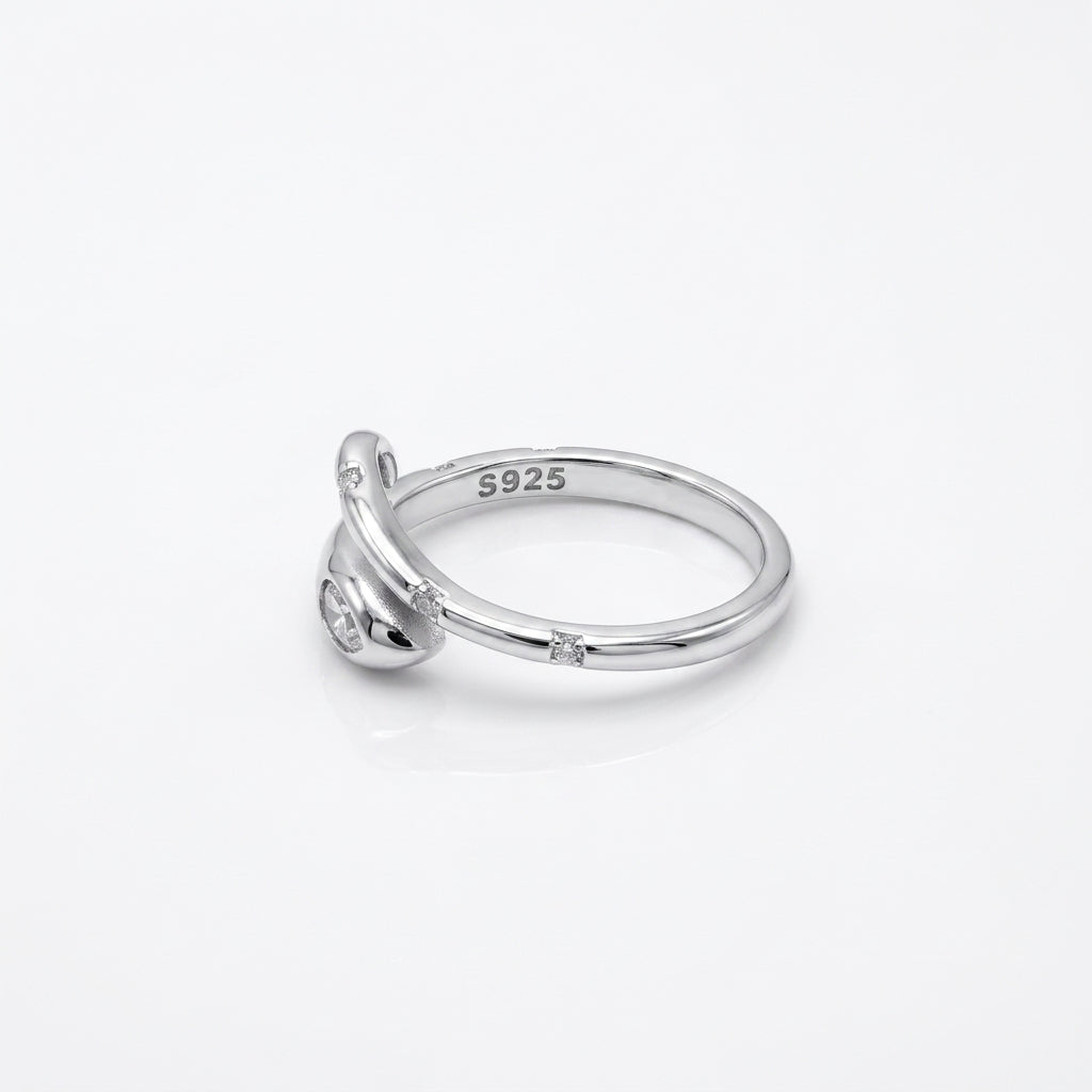 Snake Wrap 925 Silver Ring – Edgy Statement Ring for Bold Fashion
