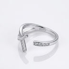 Minimal Twist 925 Silver Ring – Textured Design Ring for Daily Styling